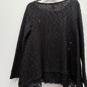 Alfani Black Textured Women's Sweater